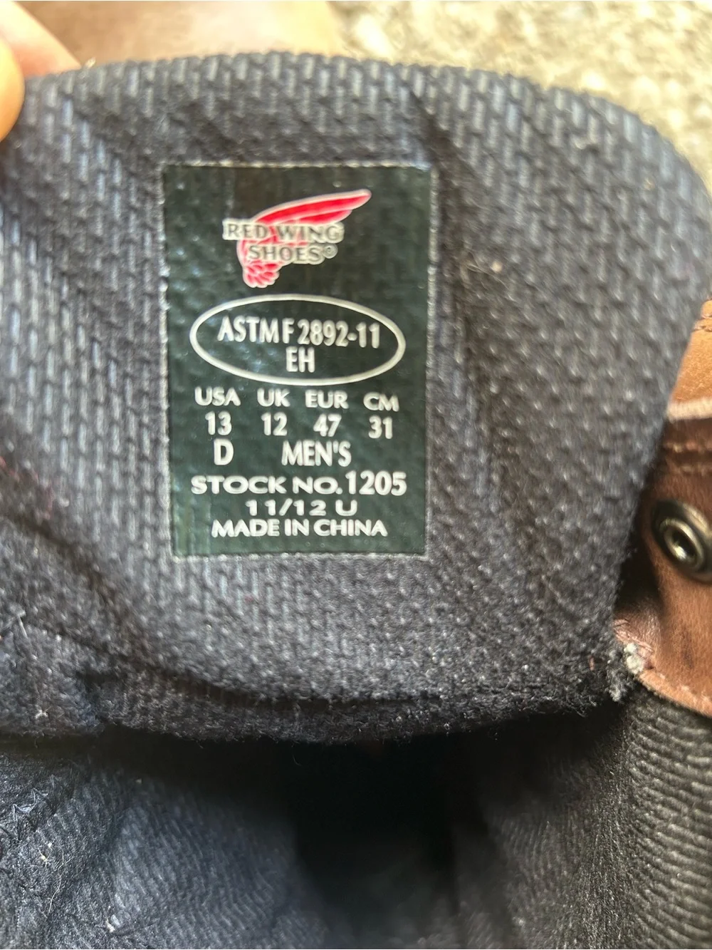 Red wing Brown Leather Men's Work Boots Sz 13 D